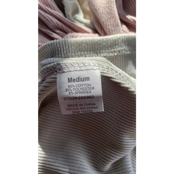 NWT Poof! New York color block Violet and Gray top size M ribbed - Picture 5 of 5